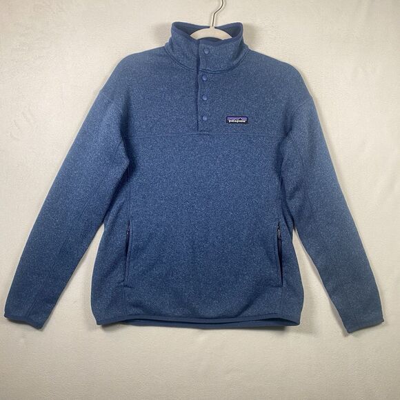 Patagonia Women’s Better Sweater ¼ Snap Pullover – Blue, Size M - Picture 1 of 13